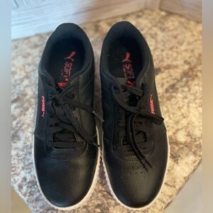 Puma women’s  Black and Red Sneakers